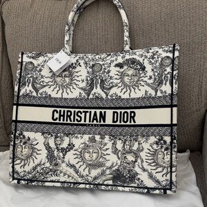 Dior Black and White Tote Bag